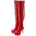 Rode LASCANA Overknee laarzen  in maat 37 voor Dames 