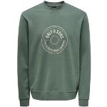 Groene Only & Sons Sweatshirts  in maat S voor Heren 