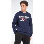 Blauwe Fleece Reebok Identity Sweatshirts  in maat S 