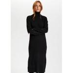 NU 20% KORTING: Saint Tropez Gebreide jurk SZ-Roll-neck Long Dress zwart Extra Small