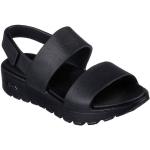 Zwarte Skechers Arch Fit Sleehak sandalen Sleehakken  in maat 37 voor Dames 