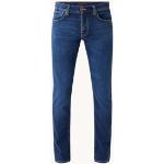 Donkerblauwe Stretch Nudie Jeans Grim Tim Slimfit jeans Sustainable voor Heren 