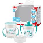 NUK Mini Cups 3-in-1 drinkbekerset Mini Magic Cup en Trainer Cup Lekvrije 360° drinkrand vanaf 6 maanden Praktische handvatten BPA-vrij 160 ml 2 stuks