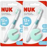NUK Starter tandenborstels met beschermende ring, BPA-vrij, verpakking van 2 stuks