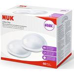 NUK Ultra Dry Einweg-Brustpolster, Einweg-Pads, zum Stillen von Muttern, 60 Stück, transparent
