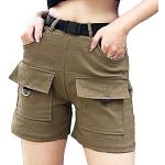 Casual Kaki Cargo shorts  voor de Zomer  in maat M voor Dames 