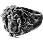 Grijze Stalen Lucleon Antiek look Ring met stenen  in 55 voor Heren 