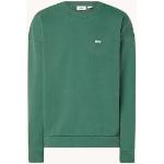 Obey Lowercase Pigment sweater met logoborduring - Groen