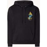 Obey Seize Fire hoodie met logo- en backprint - Zwart