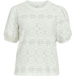 Witte Object T-shirts met ronde hals  voor de Winter Ronde hals  in maat L voor Dames 