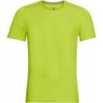 Gele Polyester Odlo T-shirts met opdruk  in maat M voor Heren 