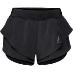 Zwarte Polyester Odlo Zeroweight Running-shorts  in maat L voor Dames 