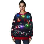 Casual Acryl Gebreide Pullovers  voor een Kerstmis  in maat L voor Dames 