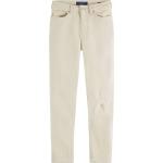 Gebroken-witte Scotch & Soda Stretch jeans  lengte L32  breedte W32 voor Dames 