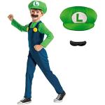 Officieel Nintendo Luigi-kostuum voor kinderen, jongens, Mario- en Luigi-kostuum, Super Mario, carnaval, verjaardag, party, Kerstmis, M