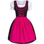 Retro Roze Roodkapje Halloween-kostuums  voor een Stappen / uitgaan / feest  in maat XXL 2 stuks voor Dames 