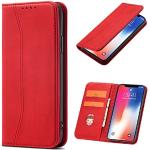 Rode Samsung Galaxy J6 Hoesjes type: Wallet Case 
