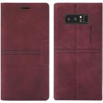 Rode Synthetische Schokbestendig Samsung Galaxy Note 8 Hoesjes type: Flip Case Sustainable 