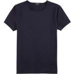 Casual Marine-blauwe Jersey Stretch OLYMP Effen T-shirts Ronde hals  in maat XL voor Heren 