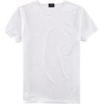 Casual Witte Jersey Stretch OLYMP Effen T-shirts Ronde hals  in maat L voor Heren 