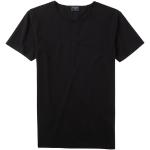 Casual Zwarte Jersey Stretch OLYMP Effen T-shirts Ronde hals  in maat L voor Heren 
