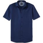 Casual Marine-blauwe OLYMP Geweven Casual overhemden  in maat L in de Sale voor Heren 