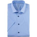 Klassieke Blauwe Elasthan OLYMP Zakelijke overhemden  in maat XL in de Sale voor Heren 