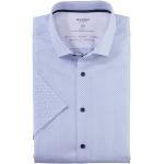 Klassieke Blauwe Polyester OLYMP Zakelijke overhemden  voor de Zomer kentkraag  in maat L in de Sale voor Heren 