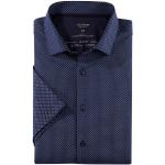 Klassieke Marine-blauwe Polyester OLYMP Overhemden   voor de Zomer kentkraag in de Sale voor Heren 