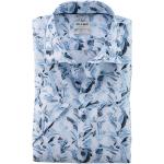 Blauwe OLYMP All over print Zakelijke overhemden  voor de Lente in de Sale voor Heren 