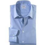 Koningsblauwe Stretch OLYMP Zakelijke overhemden  in maat M voor Heren 