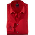 Rode Stretch OLYMP Zakelijke overhemden voor Heren 