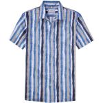 Smart Casual Marine-blauwe OLYMP Tie Dye Casual overhemden  in maat XL in de Sale voor Heren 