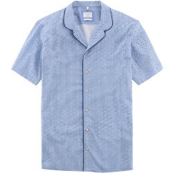 OLYMP Level Five Smart Casual Overhemd, body fit, reverskraag, Bleu