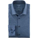 Urban Blauwe Jersey OLYMP Zakelijke overhemden  in maat M voor Heren 
