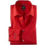 Rode OLYMP Zakelijke overhemden  in maat M voor Heren 