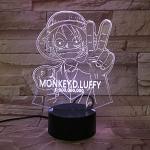 One Piece Luffy LED-lamp, postertype, kleurverandering, USB