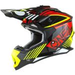 O'NEAL | Motocross Helm | MX Enduro | ABS Shell, Veiligheidsnorm ECE 22.05, Ventilatie voor optimale koeling en ventilatie | 2SRS Rush V.22 Volwassenen Helm | Neon Grijs Geel | Maat M