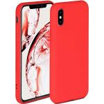 Robijnrode Siliconen iPhone X hoesjes type: Slim Fit Hoesje 