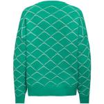 Turquoise Polyester ONLY Geblokte Ronde-hals truien Ronde hals  in Grote Maten  in maat XXL voor Dames 