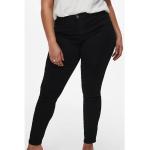 Zwarte Polyester High waist ONLY Skinny jeans  in Grote Maten  in maat XXL voor Dames 
