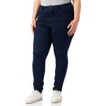 Donkerblauwe High waist ONLY Skinny jeans  in Grote Maten  breedte W46 voor Dames 