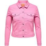Klassieke Roze Polyester ONLY Spijkerjassen  in Grote Maten  in maat XXL voor Dames 