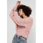 Oudroze Polyester ONLY Gebreide truien Boothals  in maat XS Sustainable voor Dames 