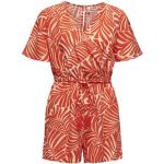 Rode Viscose ONLY All over print Playsuits  in maat M voor Dames 