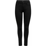 Zwarte Flanellen ONLY Skinny pantalons  in maat M in de Sale voor Dames 