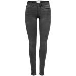 Donkergrijze Polyester ONLY Royal Skinny jeans  in maat L  lengte L34  breedte W40 Bio Sustainable voor Dames 