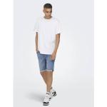 Blauwe Polyester Only & Sons Jeans shorts  in maat S in de Sale voor Heren 