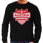 Zwarte Polyester Sweaters met tekst met motief van Oostenrijk voor Heren 