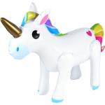 Witte Kunststof Meme / Theme Unicorn 53 cm Opblaasbaar speelgoed met motief van Eenhoorns voor Kinderen 